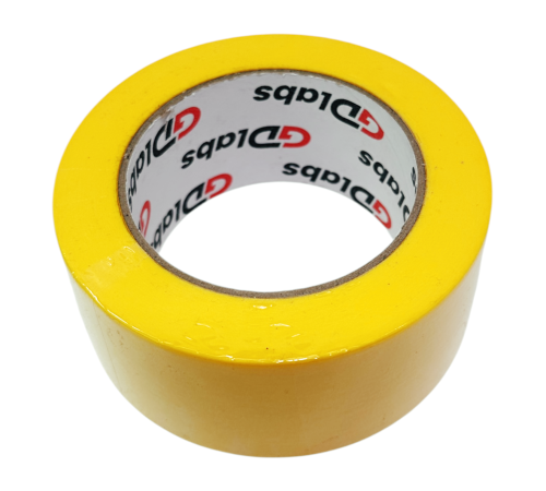 Скотч молярный термостойкий 100С, (PREMIUM) 48мм х 50м (24 шт в коробке ) жёлтый